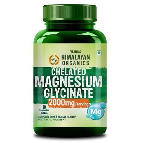 Vlado's Himalayan Organics Chelated Magnesium Glycinate Supplement ...