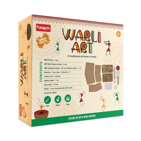 Funskool Handy Crafts Warli Art Paint 5+ – The Moms Darling Baby Shop