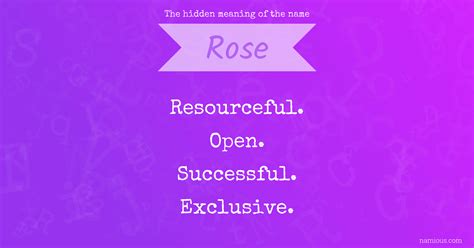 The hidden meaning of the name Rose | Namious