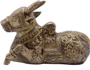 StatueStudio Handmade Nandi Murti Brass Bull Statue For Home D cor ...
