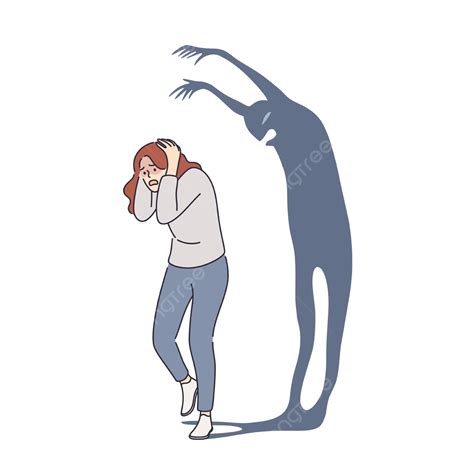 Psychology Panic Attack Phobia Frustration Concept, Phobia, Shadow, Stress PNG and Vector with ...