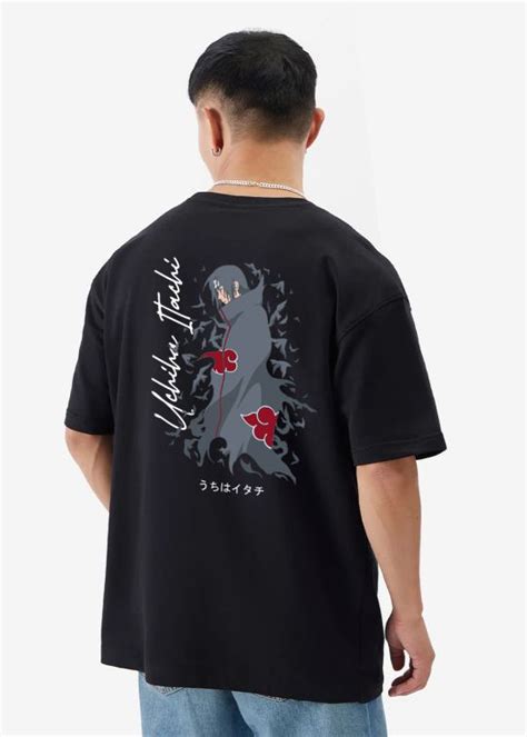 Uchiha Itachi Black Oversized t-shirt For Men – Kwabey
