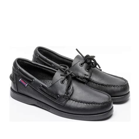 NEW Sebago Docksides Portland Leather Boat Shoes Size 9 in 2025 | Black ...