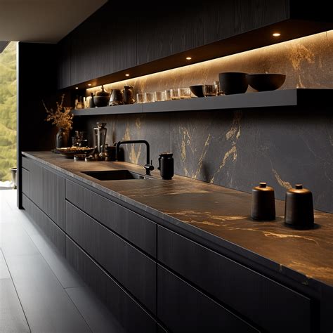 30 Kitchens designs with dark cabinets to inspire you | Modern black ...