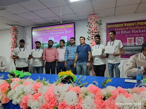 » Gwp organised smart bihar hackton from. 1jun to 3 jun