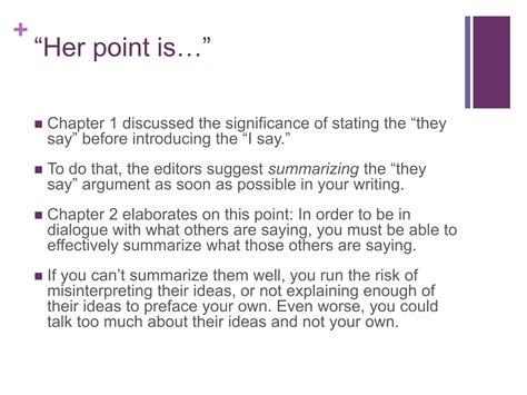 They Say, I Say: Chapter 2 | PPTX