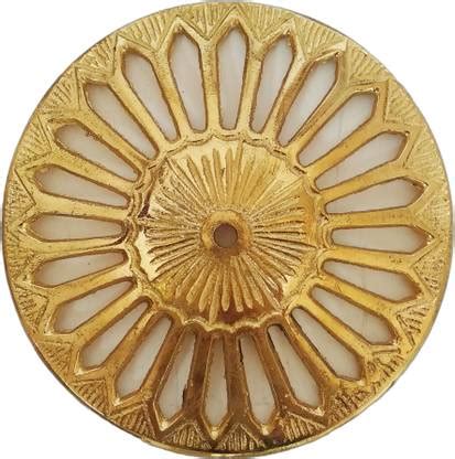 Inkart Buddha Dhamma Chakra Wheel 24 Spoke in Brass Metal Decorative ...