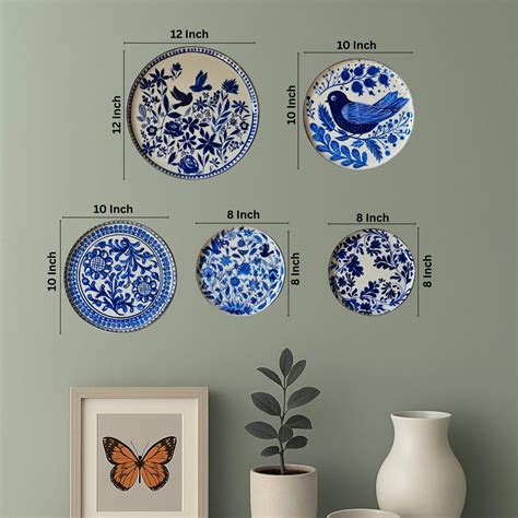 RITUALISTIC Holland Delft Art Wall Plates- Set of 5 | Decor plates ...