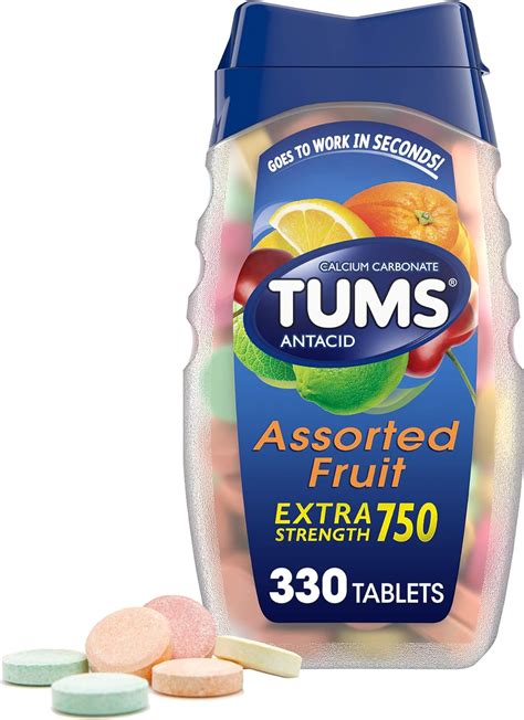 Amazon.com: TUMS Tabletas antiácidas extra fuertes para alivio de la ...