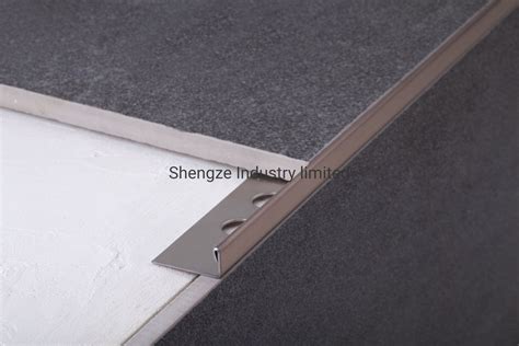 Ceramic Strip Corner Wall Stainless Steel Tile Edging Trim for Floor ...