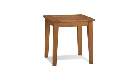Real Flame 1917-TEAK Hale 17" Wide Wood Top Wood Outdoor Side Table ...