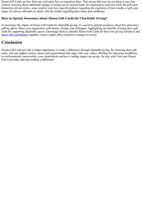 PPT - Simon Gift Cards for Charitable Giving: Make a Difference Today ...