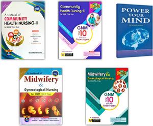GNM 3rd Year (Third Year) Test Books Pack Of 5, Community Health ...