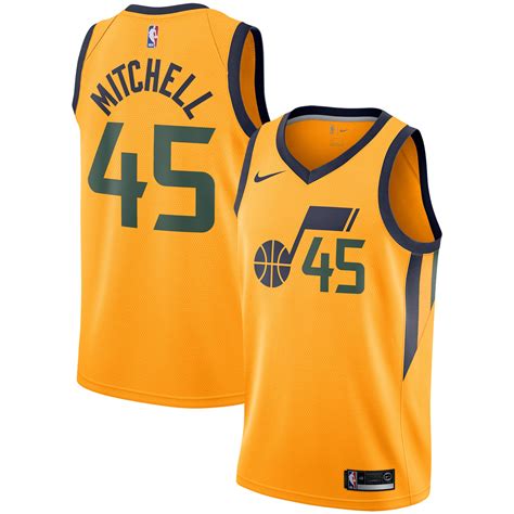Men's Nike Donovan Mitchell Navy Utah Jazz 2021/22 Diamond Swingman ...