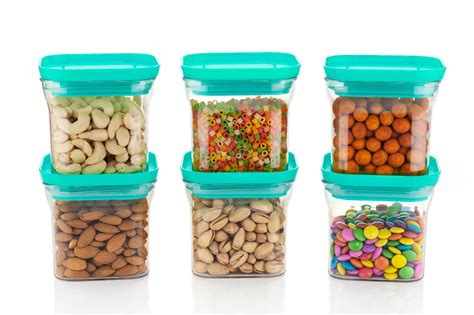 Buy Slings Kitkat Plastic Storage Kitchen Container Set, Airtight 600ml ...