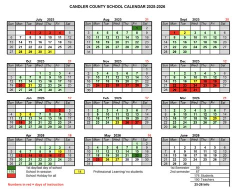 Sevier County Schools Calendar 2025-2026 [High Schools]