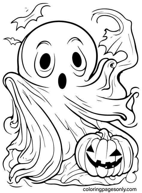 Halloween Coloring Scary Pages Trees Tree Zum Cat Bilder Drawing ...