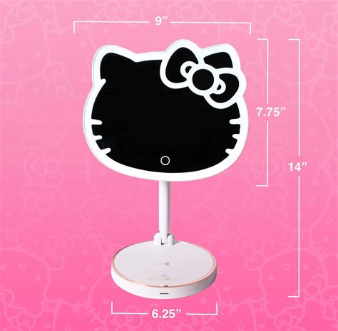Impressions Vanity Hello Kitty LED Rechargeable Makeup Mirror with 360 ...