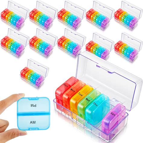 Amazon.com: Barydat Extra Large Weekly Pill Organizer 2 Times a Day 7 ...