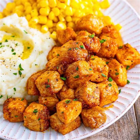 Air Fryer Pork Chop Bites - The Country Cook