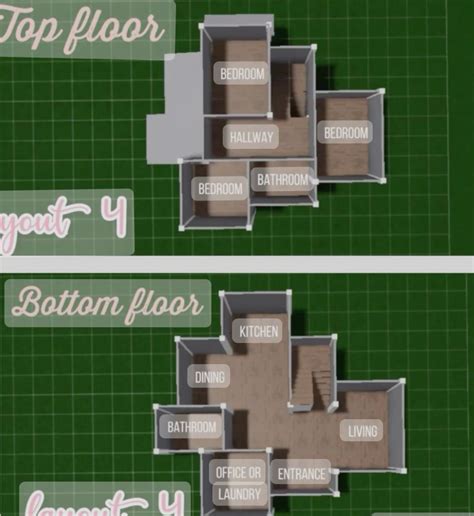 Bloxburg Two Story House Layout 💗