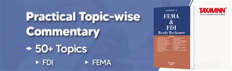 Buy Taxmann's FEMA & FDI Ready Reckoner – Topic-wise commentary on 50 ...