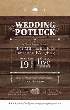 Potluck Wedding Invitation by We Could Customize Our Invitations To Inform Guests That Potluck Wedding Invitation