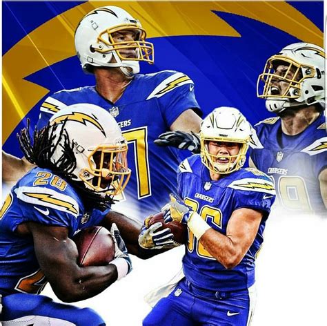 Los Angeles Chargers In The Color Rush Uniforms | Chargers football ...