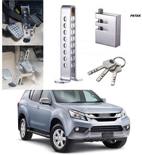 PRTEK Pedal Lock Anti Theft Car, 8 Holes Anti-theft Device Clutch Lock ...