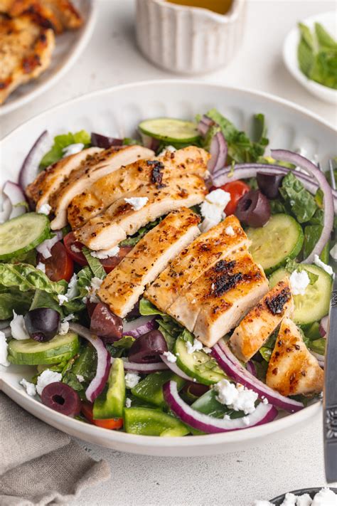 Mediterranean Grilled Chicken Salad