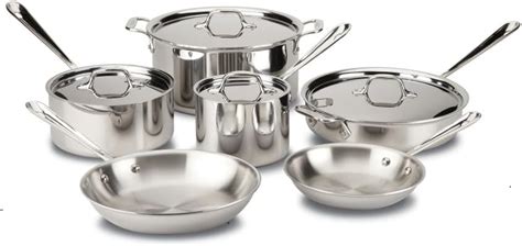All-Clad D3 3-Ply Stainless Steel Cookware Set 10 India | Ubuy