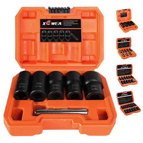 Socket Set Lug Nut Remover Extractor Tool : Amazon.in: Home Improvement