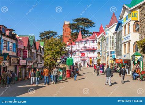 Ridge road, Shimla editorial image. Image of mall, ridge - 99249700