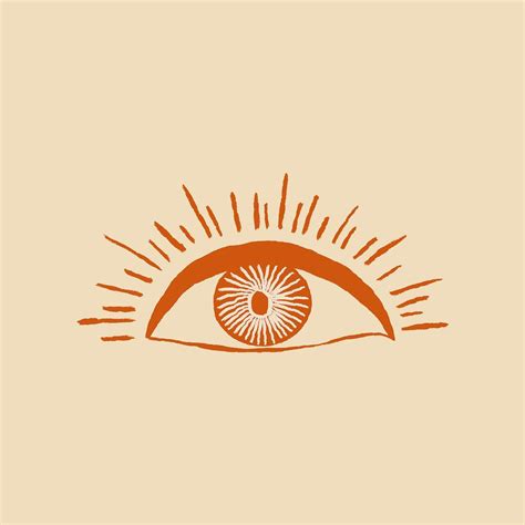 Eye logo psd hand drawn illustration vintage wild west theme | free image by rawpixel.com ...