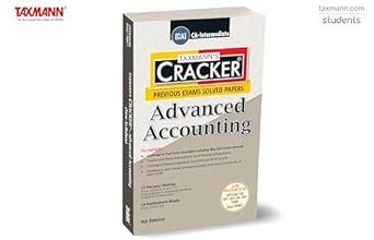 Buy Taxmann's CRACKER for Advanced Accounting (Paper 1 | Advanced ...
