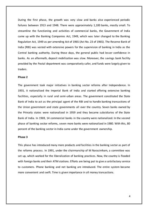 Bankig in India | DOCX