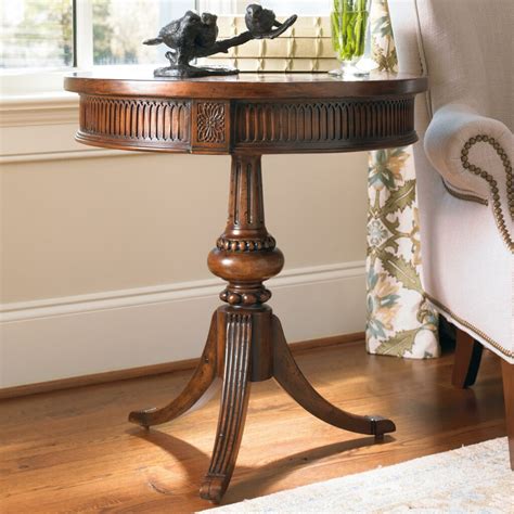 Traditional Round Side Tables at Shelley Siegel blog