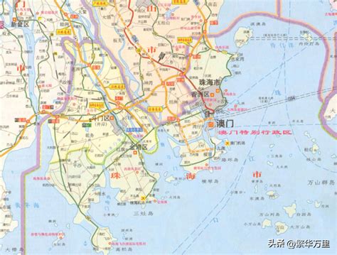 珠海地区分布图,珠海区域划分,珠海各区域划分_大山谷图库