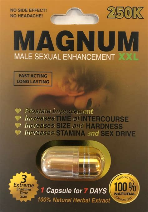 Magnum 250K XXL Sexual Supplement Enhancement Pill - Rhino Platinum 7