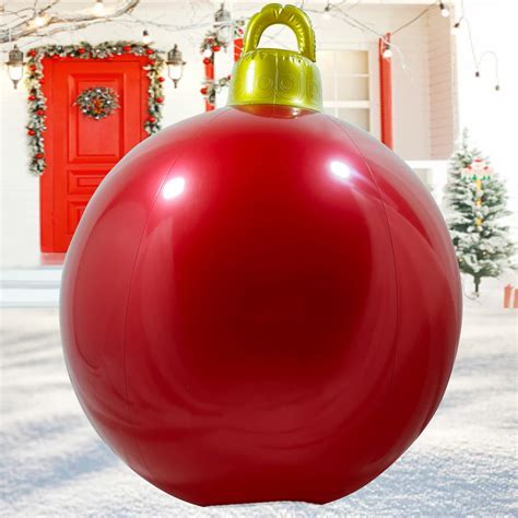 Large Outdoor Ornaments 60cm Giant Inflatable Christmas Baubles