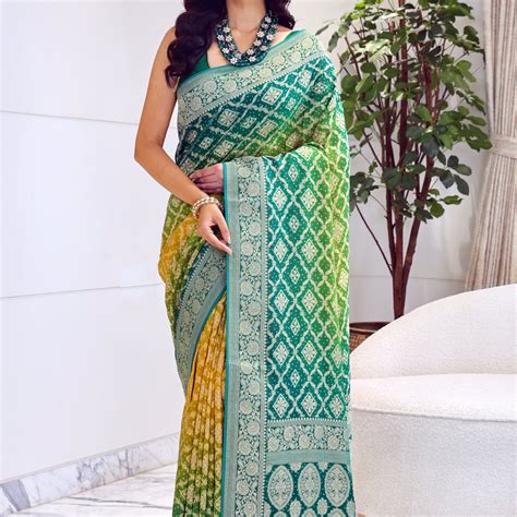 Semi Bandhej Khaddi – Ethnic Boutique