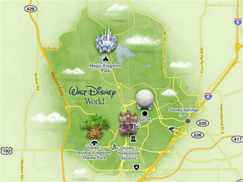 Disney World Resort Property Map