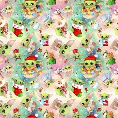 BABY YODA Christmas Wrapping Paper - Star Wars Gift Wrap - Yoda Gift ...