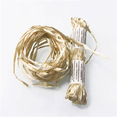raffia ribbon gold colour – embroiderymaterial.com