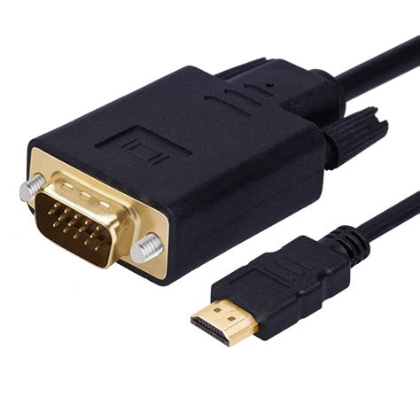 Buy VOOCME HDMI to VGA Cable, 1080P@60Hz Gold Plated HDMI to VGA ...
