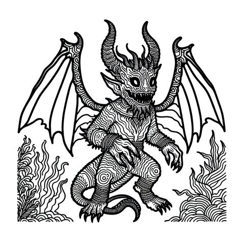 Monsters Mythical Creature – Scary - GoGo Coloring