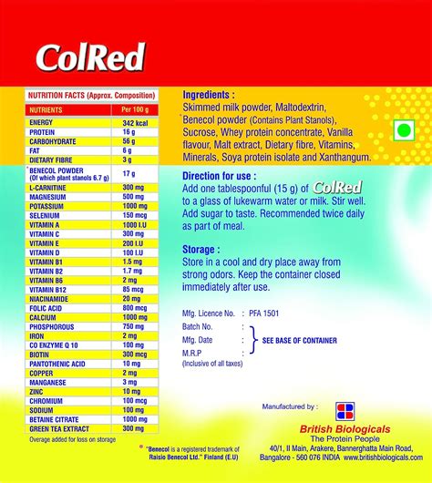 Colred Vanilla Flavour Powder, 200 gm Price, Uses, Side Effects ...
