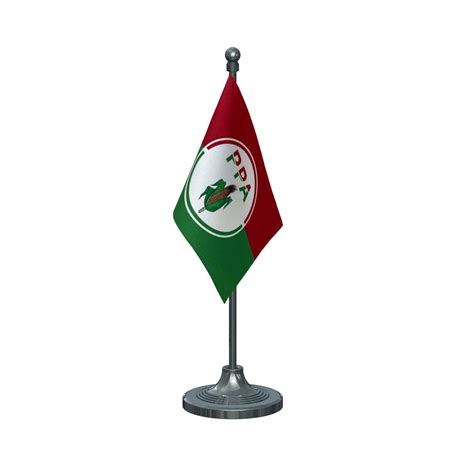 PPA People's Party of Arunachal Table Flag of 4in x 6in With A Heavy P ...