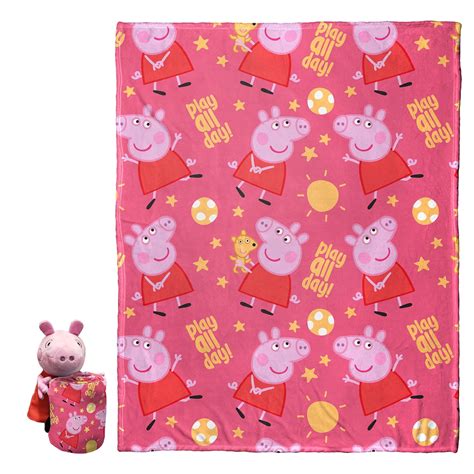 Peppa Pig Playful Peppa Pink Polyester Throw Blanket, 40"x 50 ...