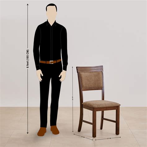 Buy Hercules Set of 2 Fabric Dining Chairs - Brown from Home Centre at ...